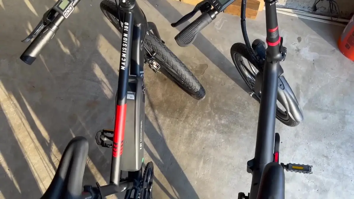 Aventon Level Step-Through (1st gen) during Will's test ride