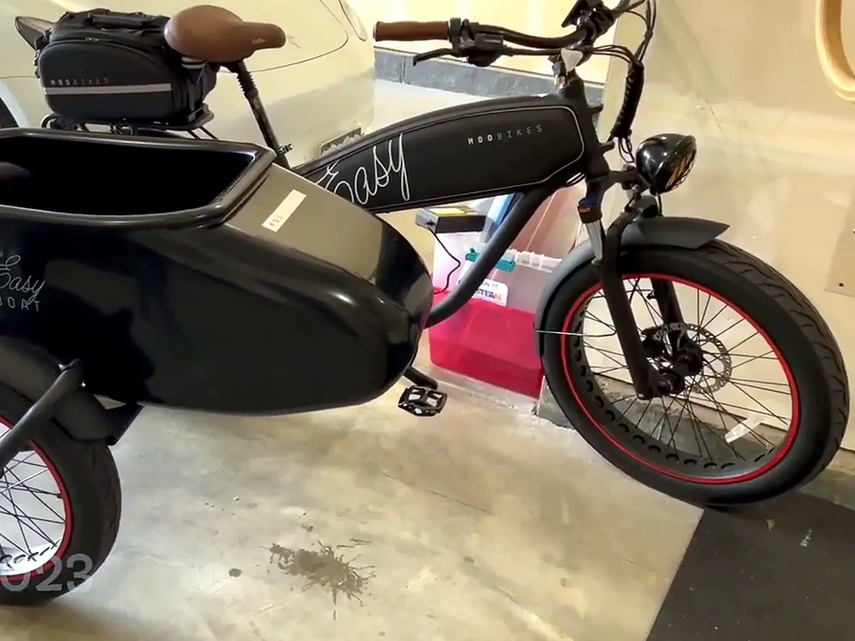MOD Easy with SideCar, photo from Will's test ride video