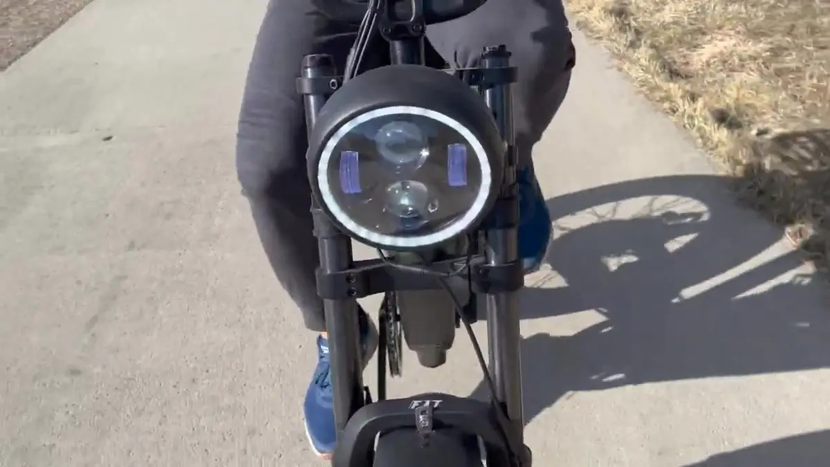 Fahrbike Roadster 73 during Will's test ride