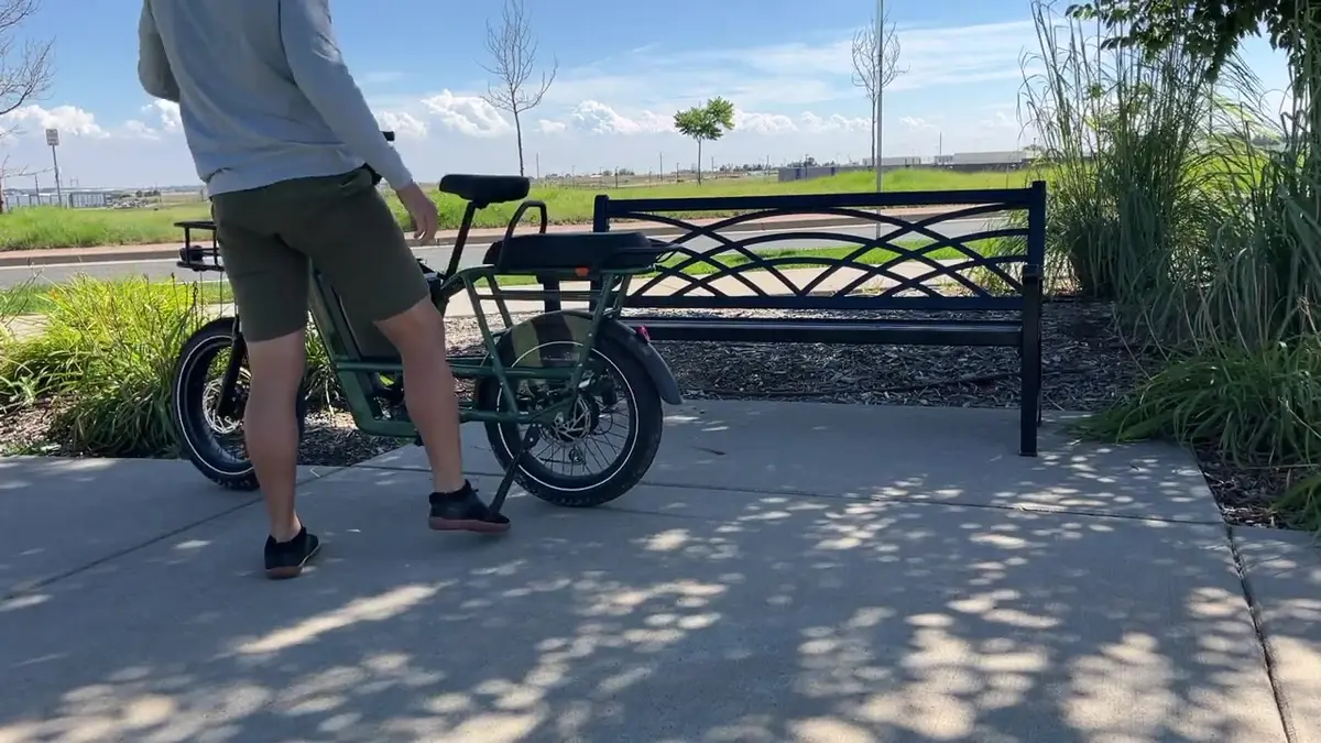 Rad RadRunner 3 Plus during Will's test ride
