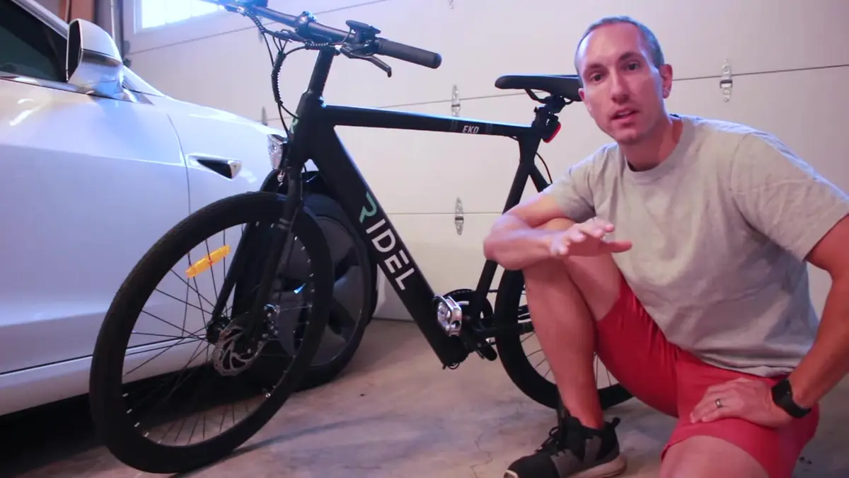Ridel EKO during Will's test ride