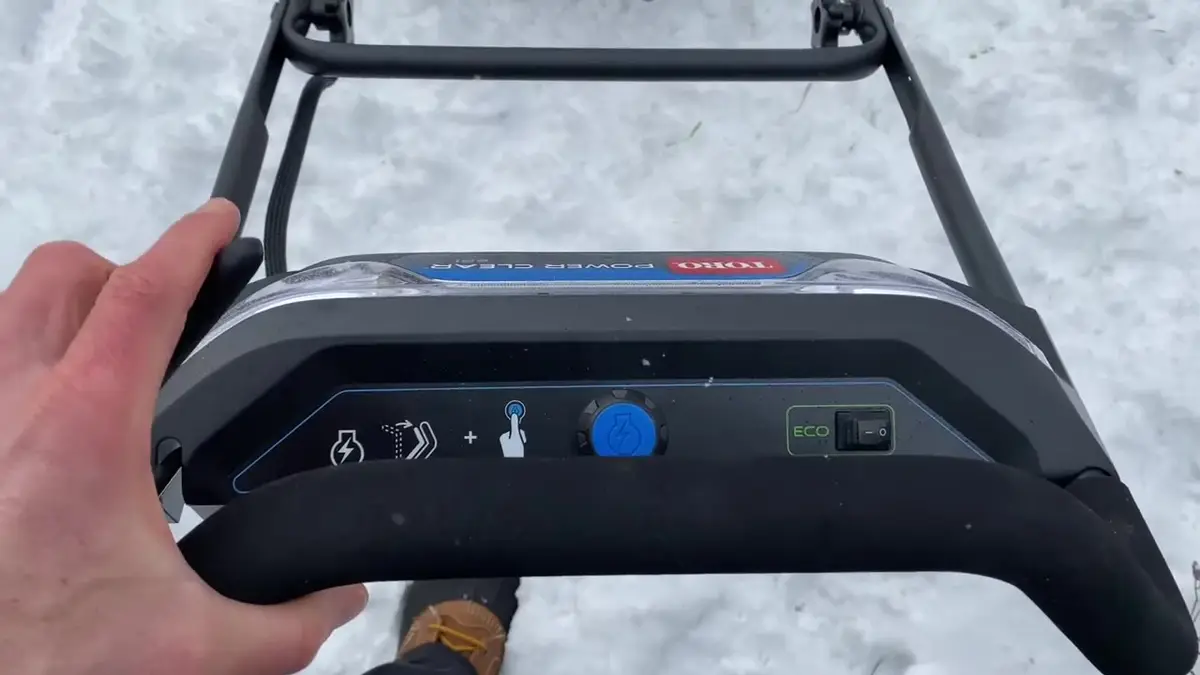 Toro 60V Snow Blower + Power Shovel, frame from Will's review video
